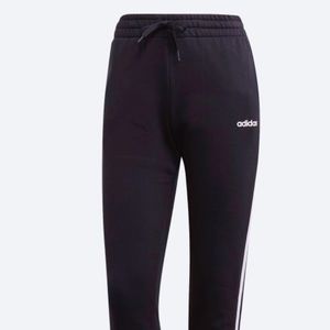 Adidas 3 stripe slim joggers